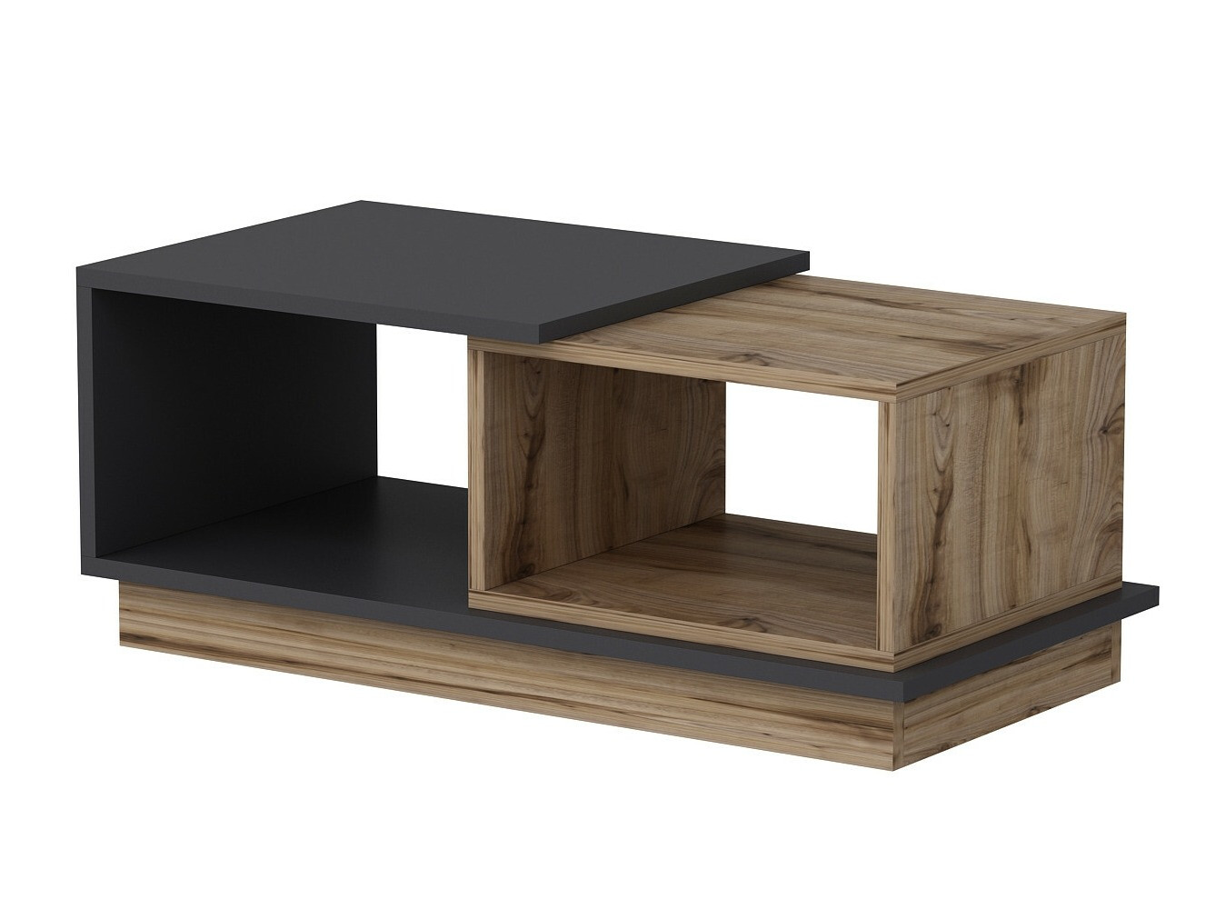 Dohányzóasztal Kailua 2582 (Antracit + Tölgy)