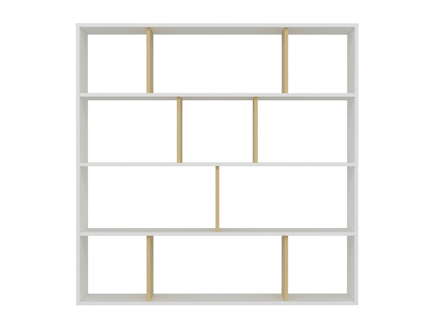 Könyvespolc Kailua 1095 (Fehér + Tölgy)