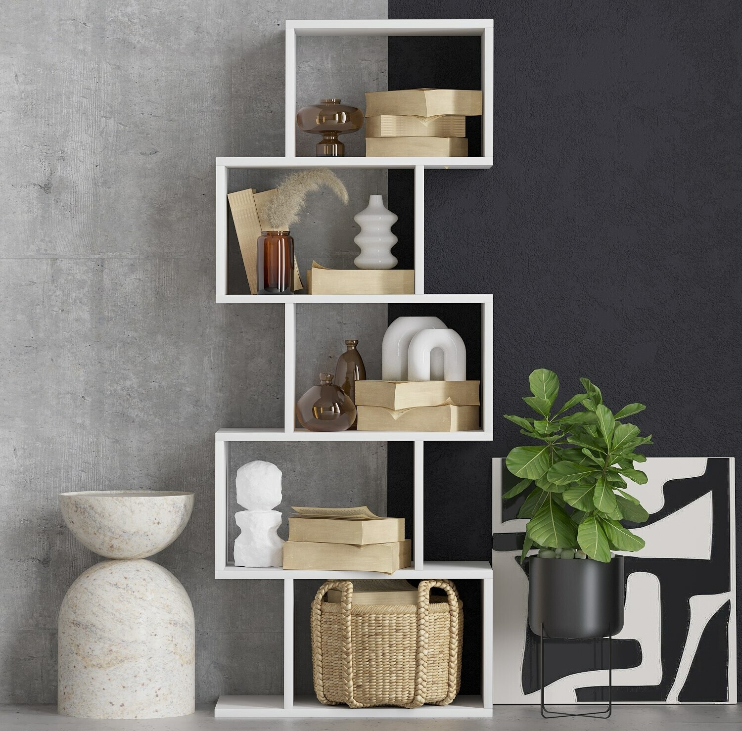 Könyvespolc Kailua 1156