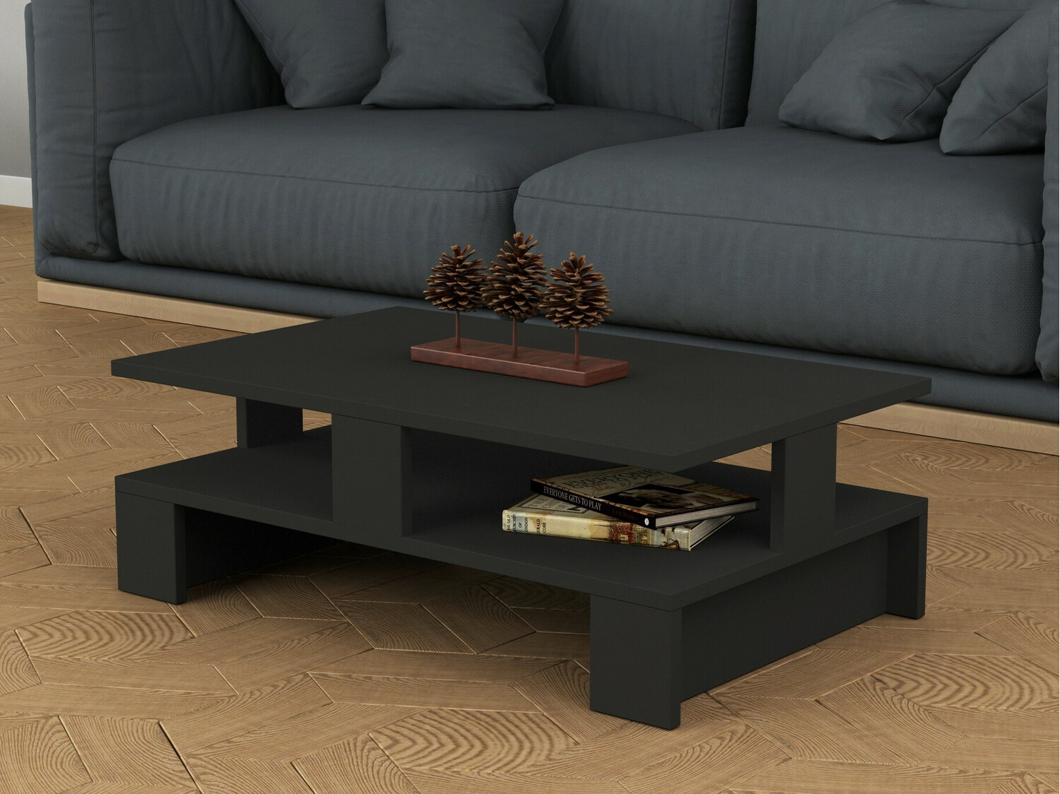 Dohányzóasztal Kailua 1216 (Antracit)