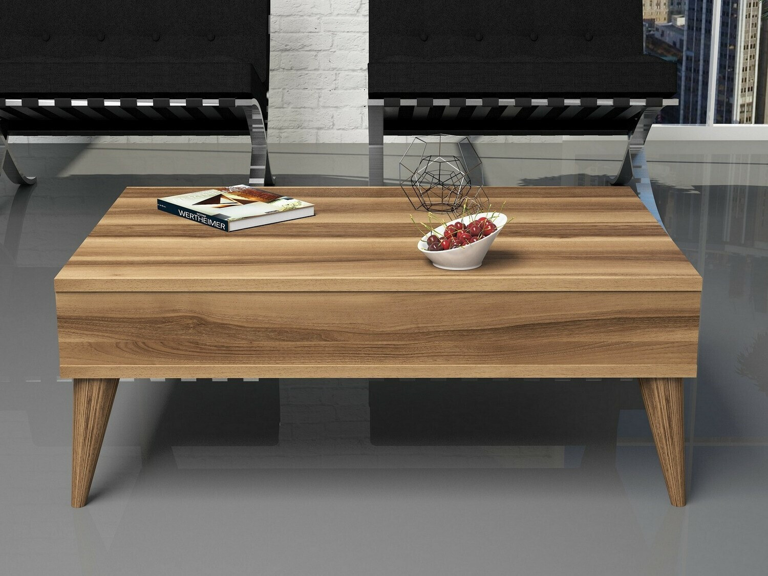 Dohányzóasztal Kailua 1232 (Dió)