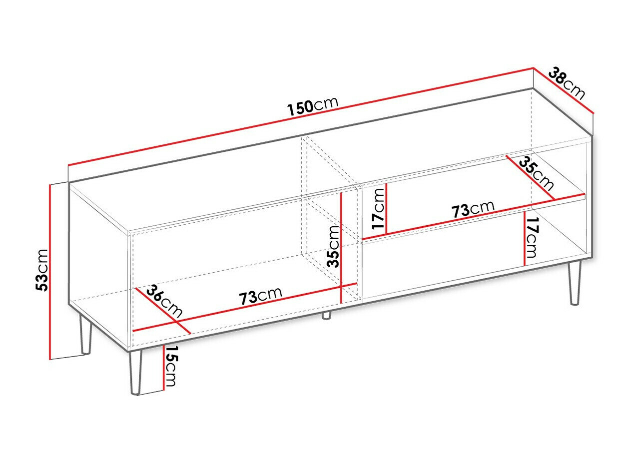 TV-állvány Comfivo Mavmono 104 (Fehér)