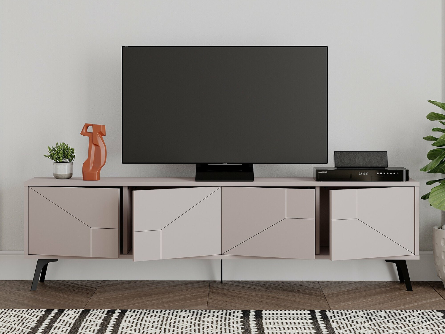 TV-állvány Kailua 1237 (Világosbarna)