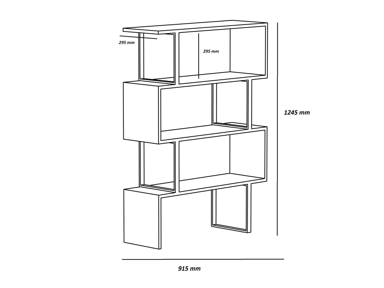 Könyvespolc Kailua 1252