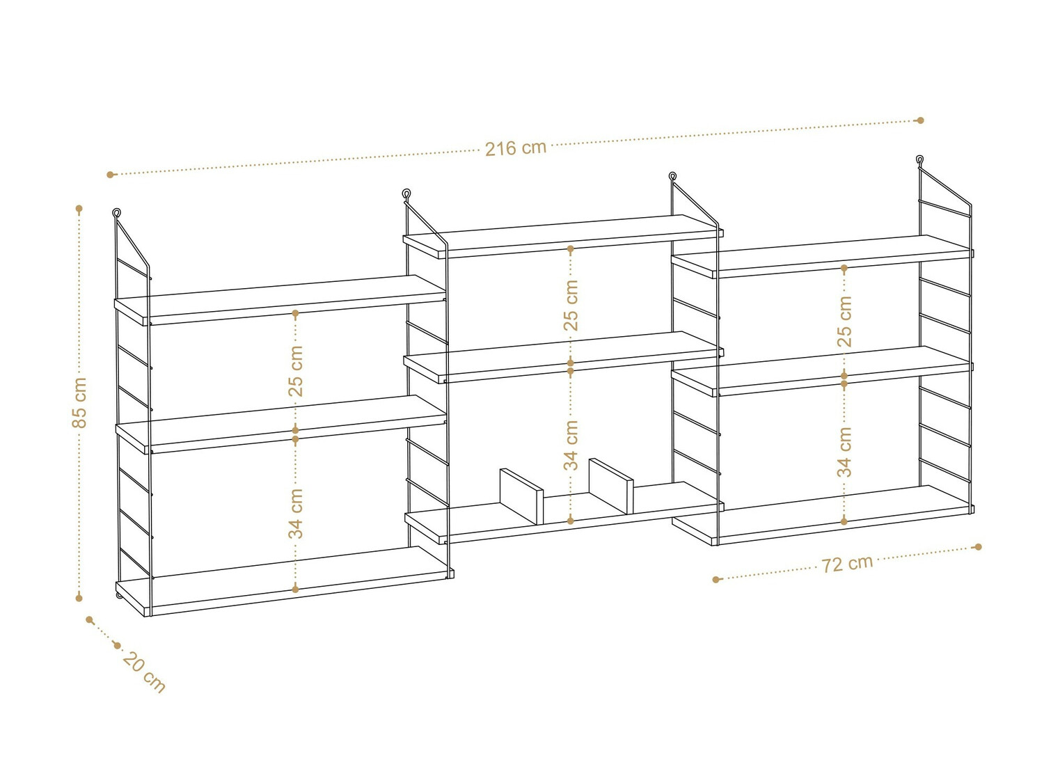 Fali polc Kailua 1317