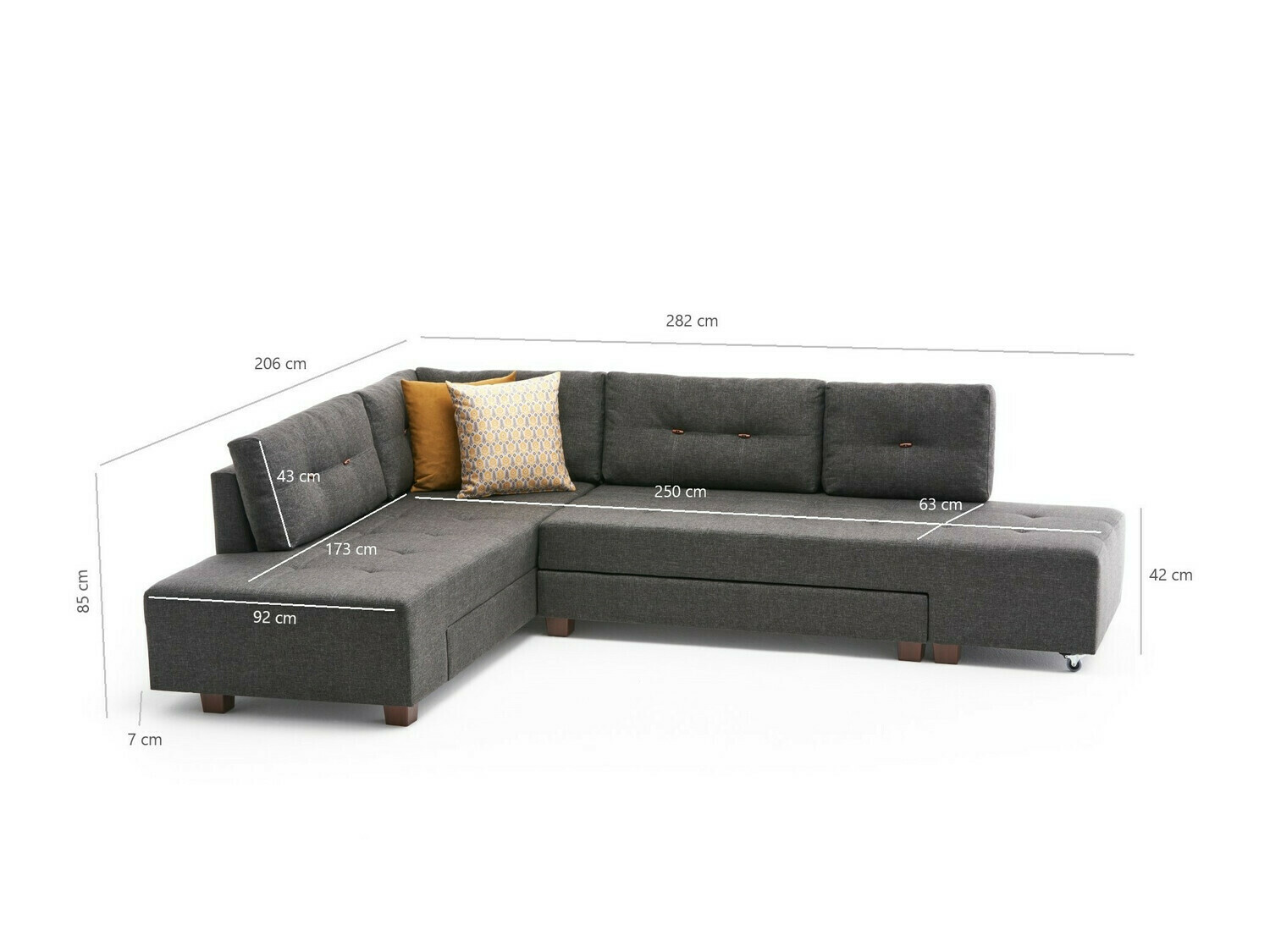 Sarokkanapé Altadena 296 (Világoskék)