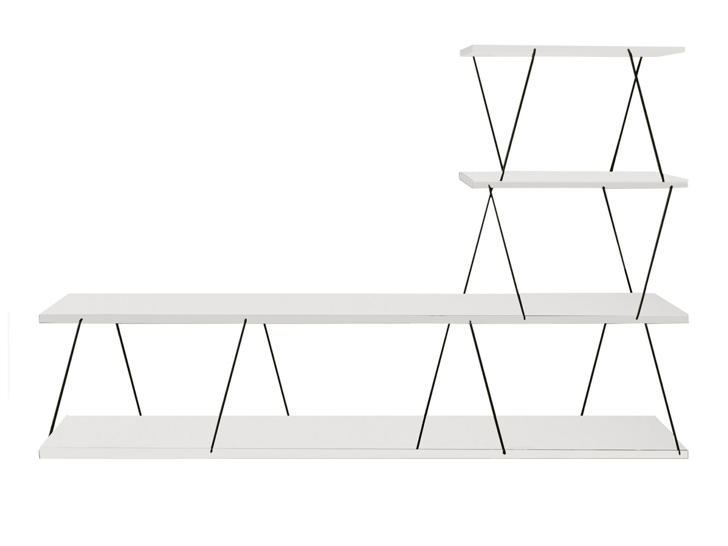 TV-állvány Kailua 1335 (Fehér)