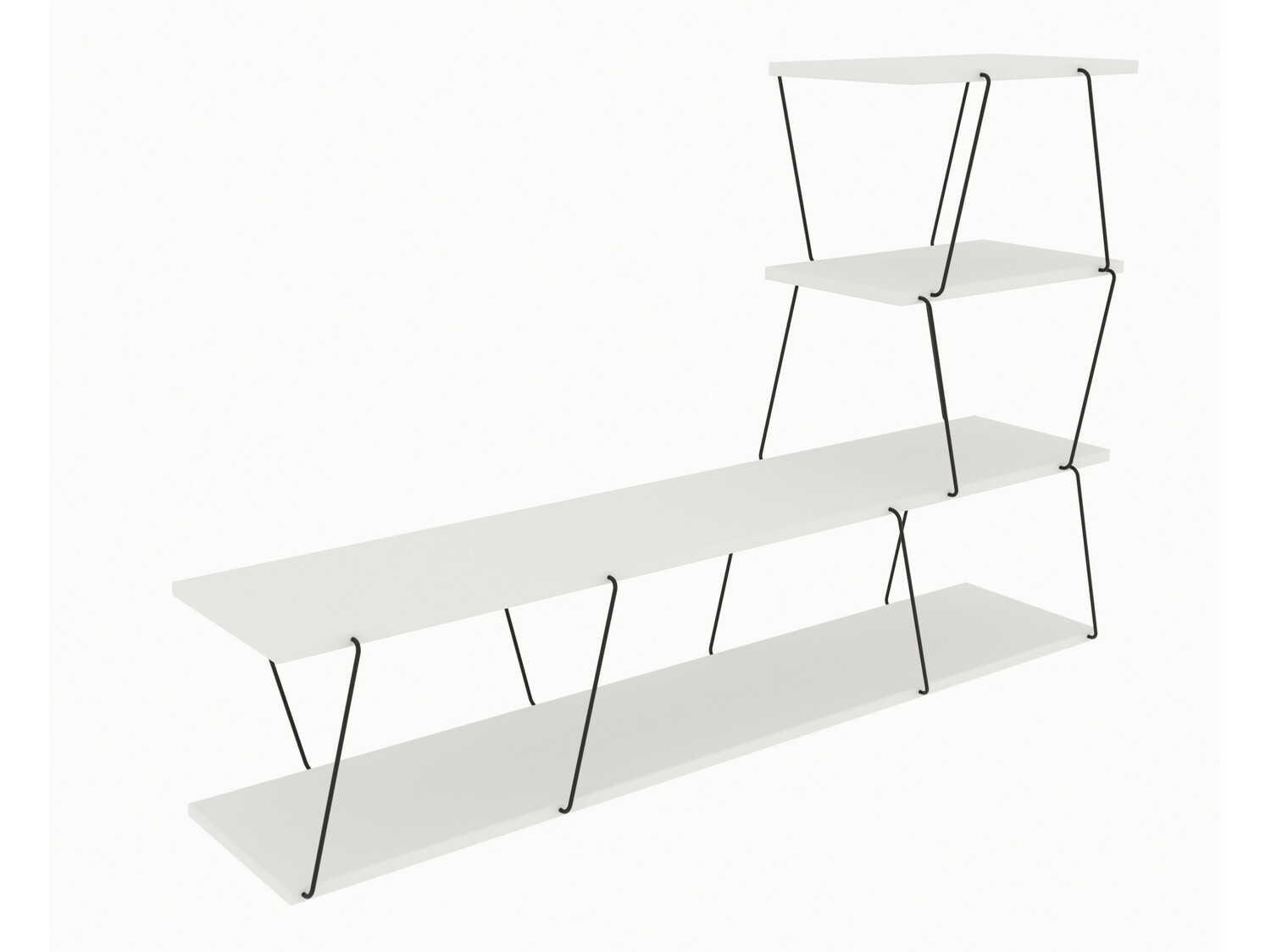 TV-állvány Kailua 1335 (Fehér)