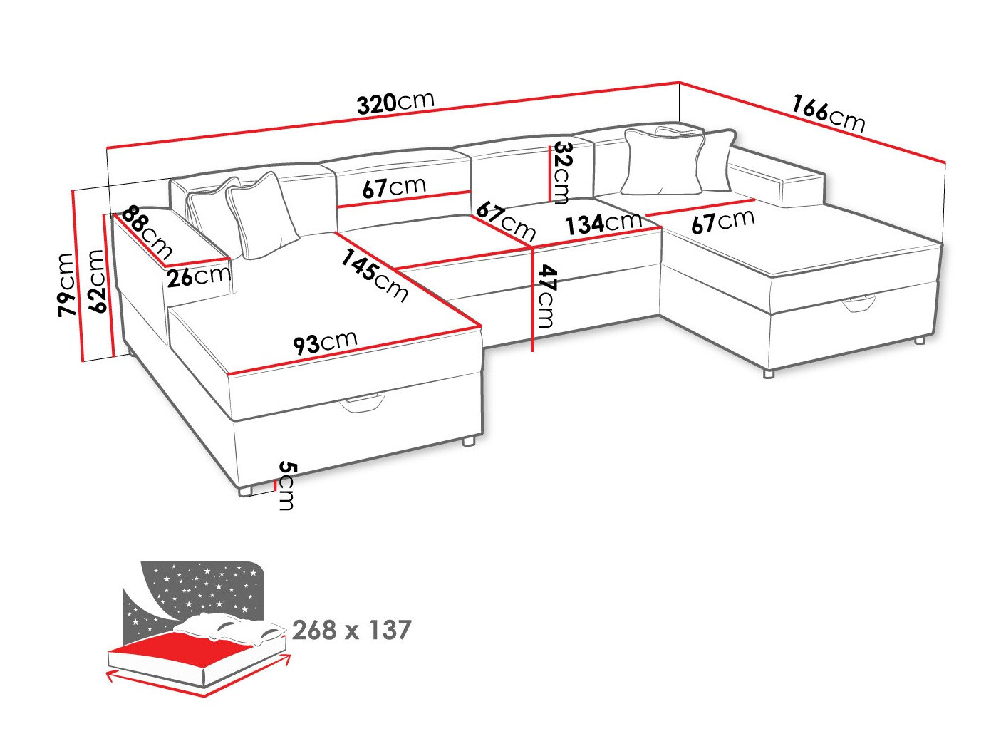 Sarokkanapé Clovis 115 (Poso 02)