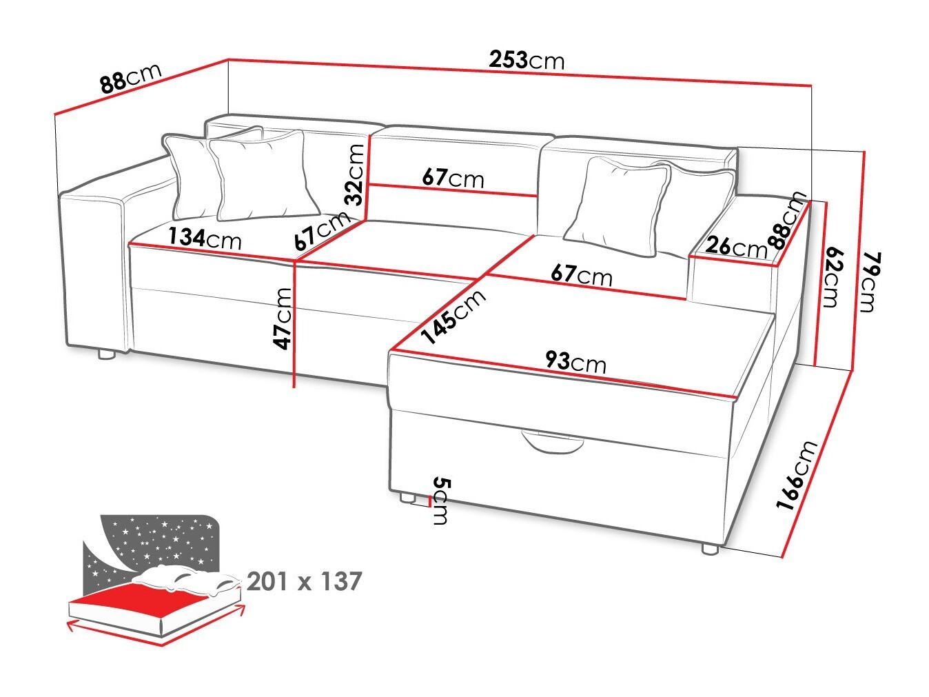 Sarokkanapé Clovis 116 (Poso 02)