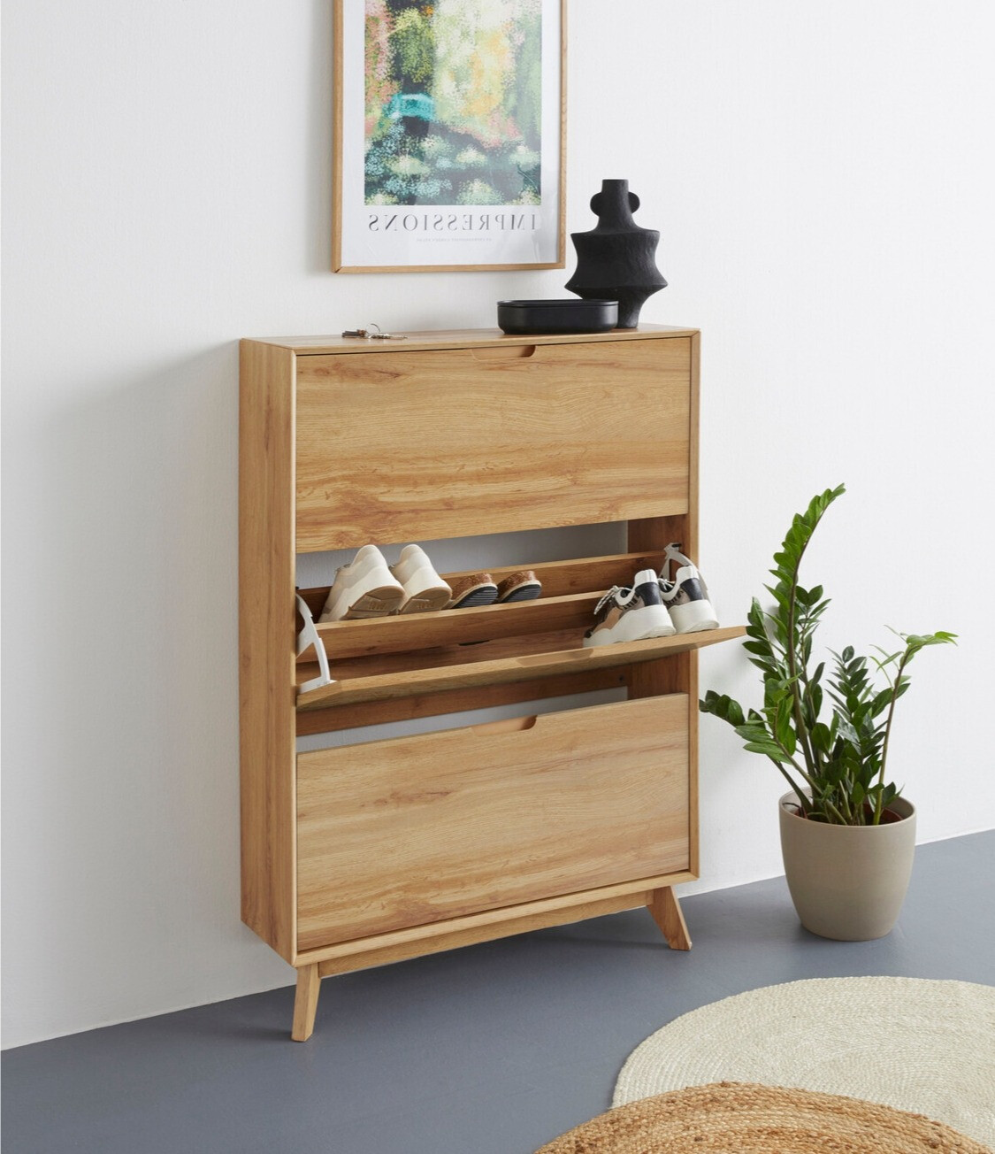 Cipőtároló Dorvou 105 (Tölgy)