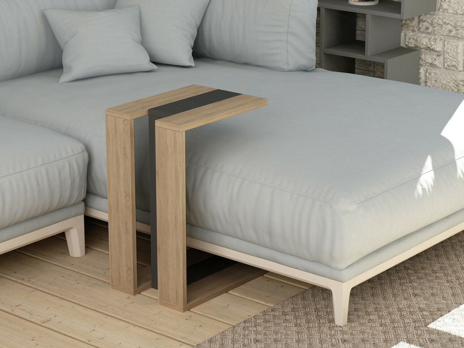 Kisasztal Kailua 1380 (Antracit + Tölgy)