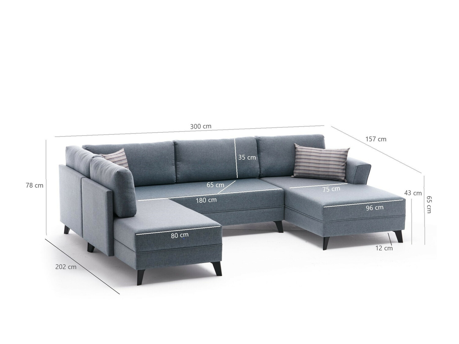 Sarokkanapé Altadena 315 (Szürke)