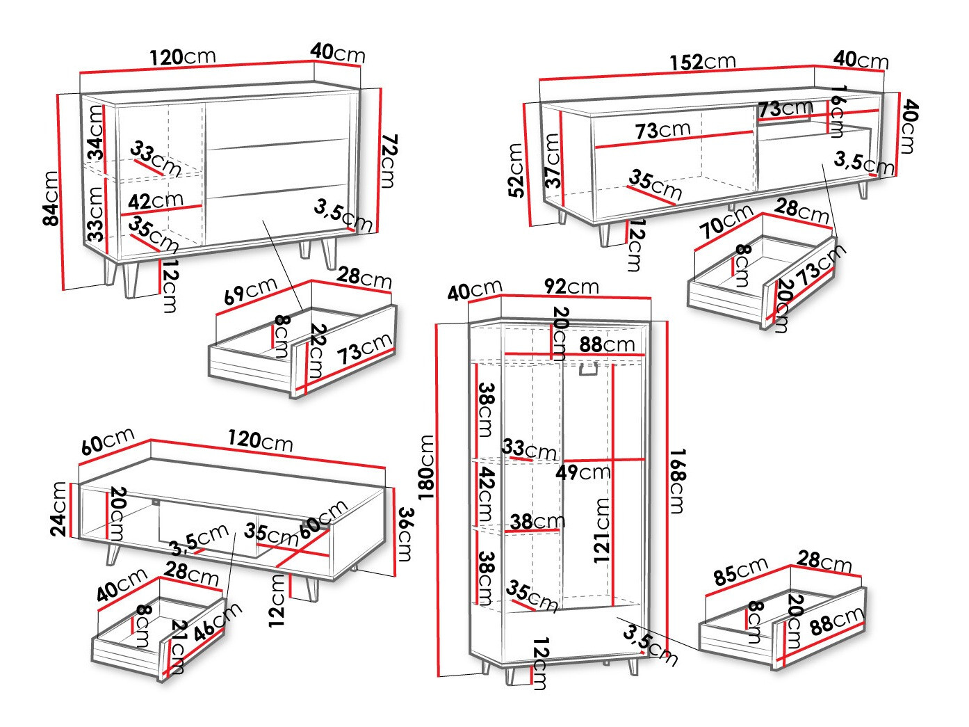 Nappali szett Comfivo Romtori I