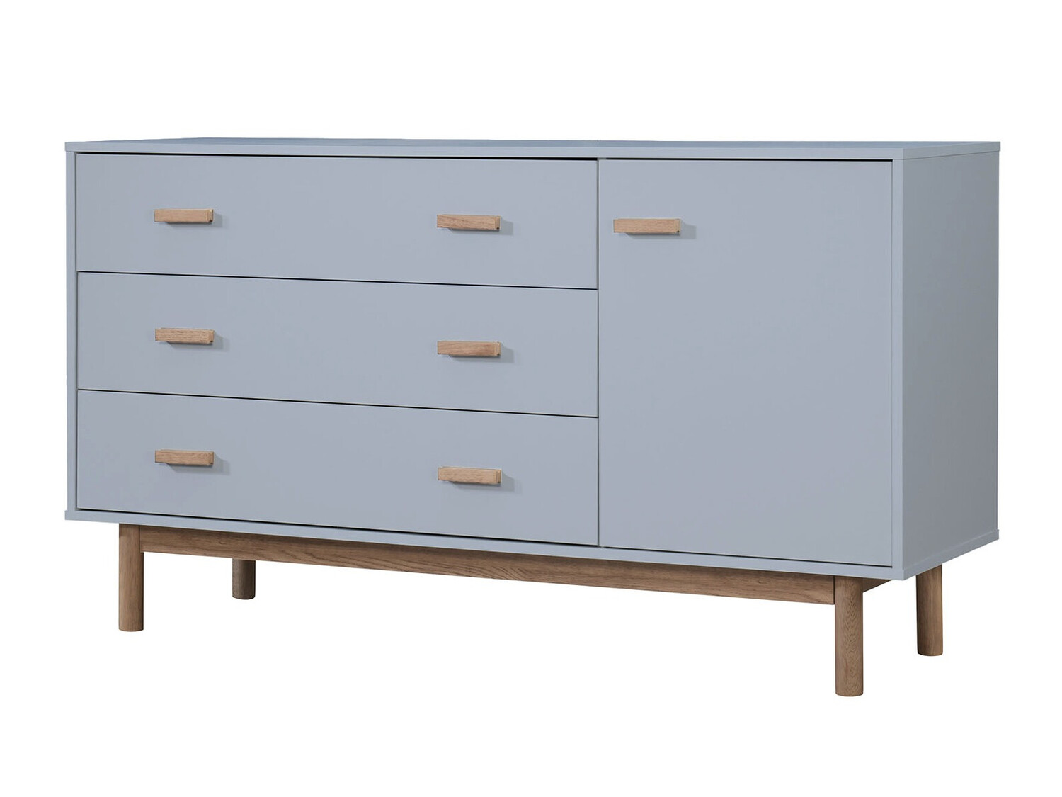 Komód Nolcalu 100 (Szürke + Tölgy)