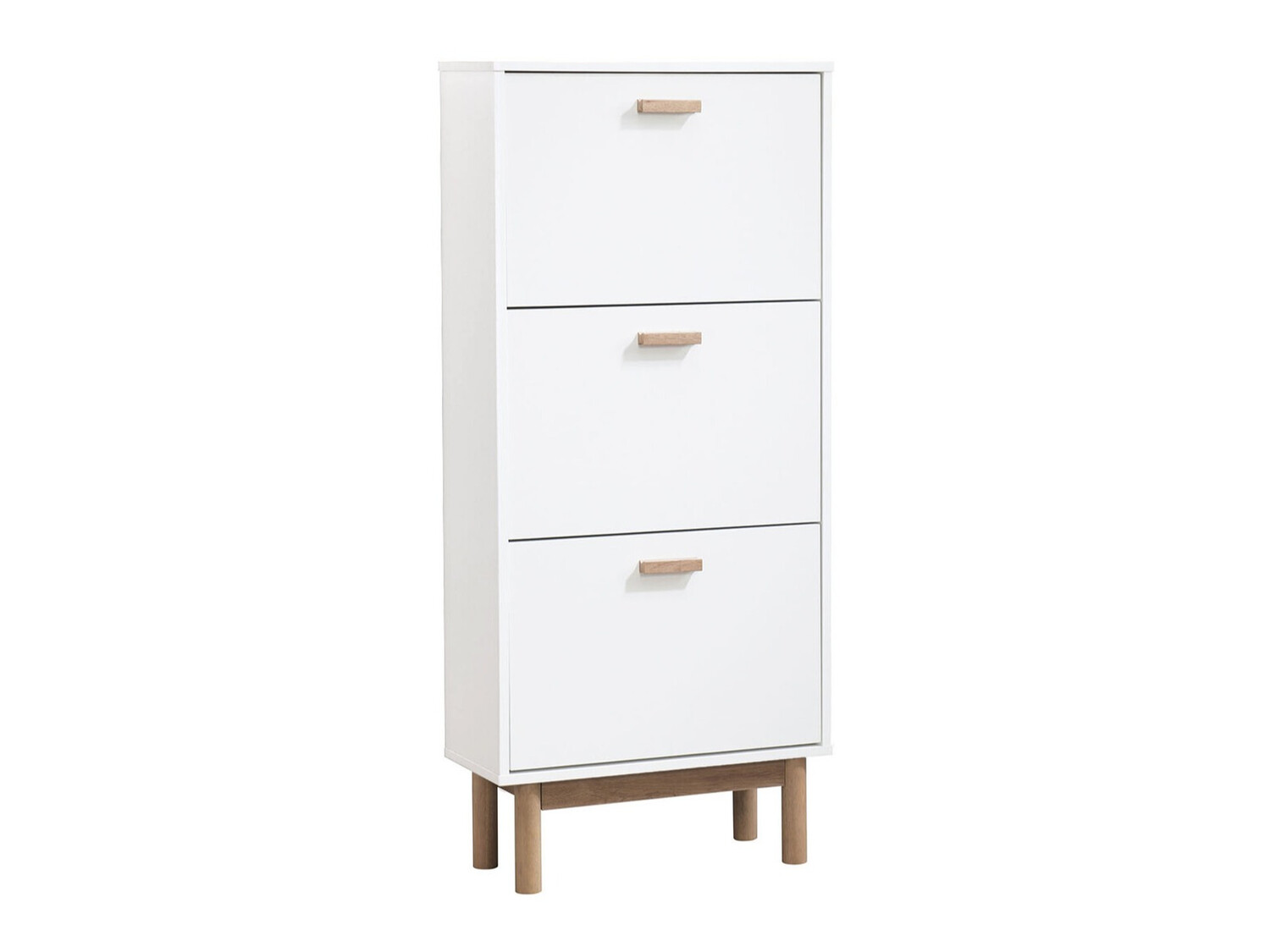 Cipőtároló Nolcalu 105 (Fehér + Tölgy)