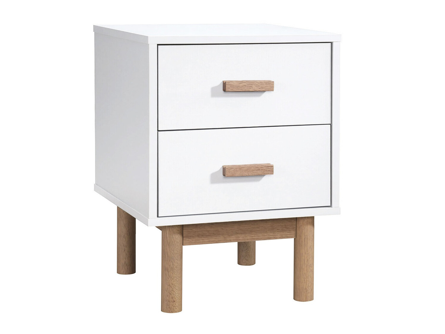 Éjjeliszekrény Nolcalu 102 (Fehér + Tölgy)