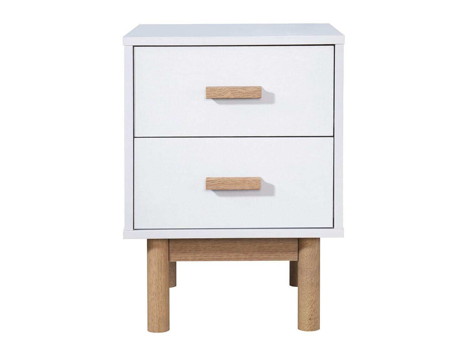 Éjjeliszekrény Nolcalu 102 (Fehér + Tölgy)
