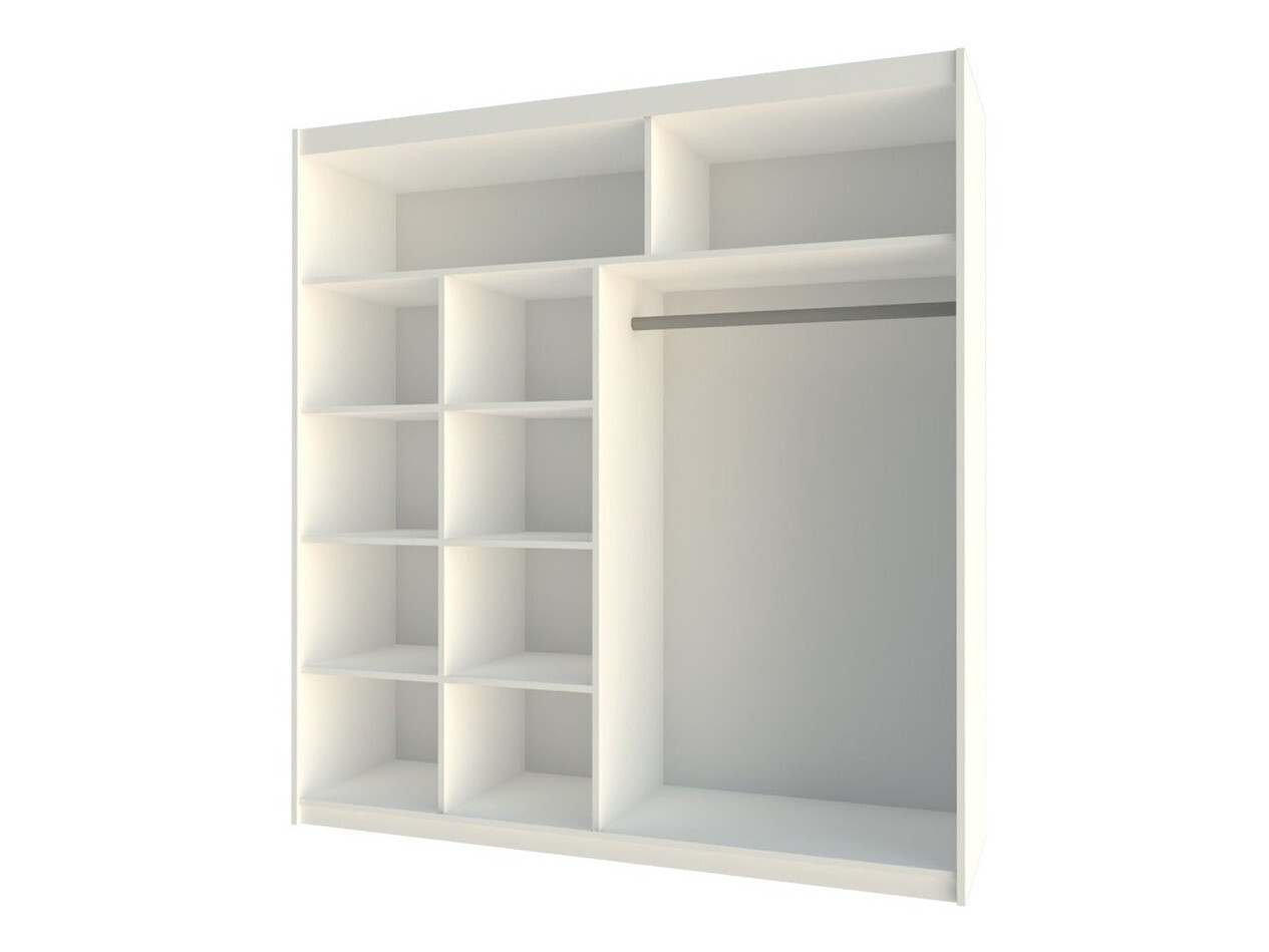 Gardróbszekrény Honolulu 193 (Fehér + tükör)