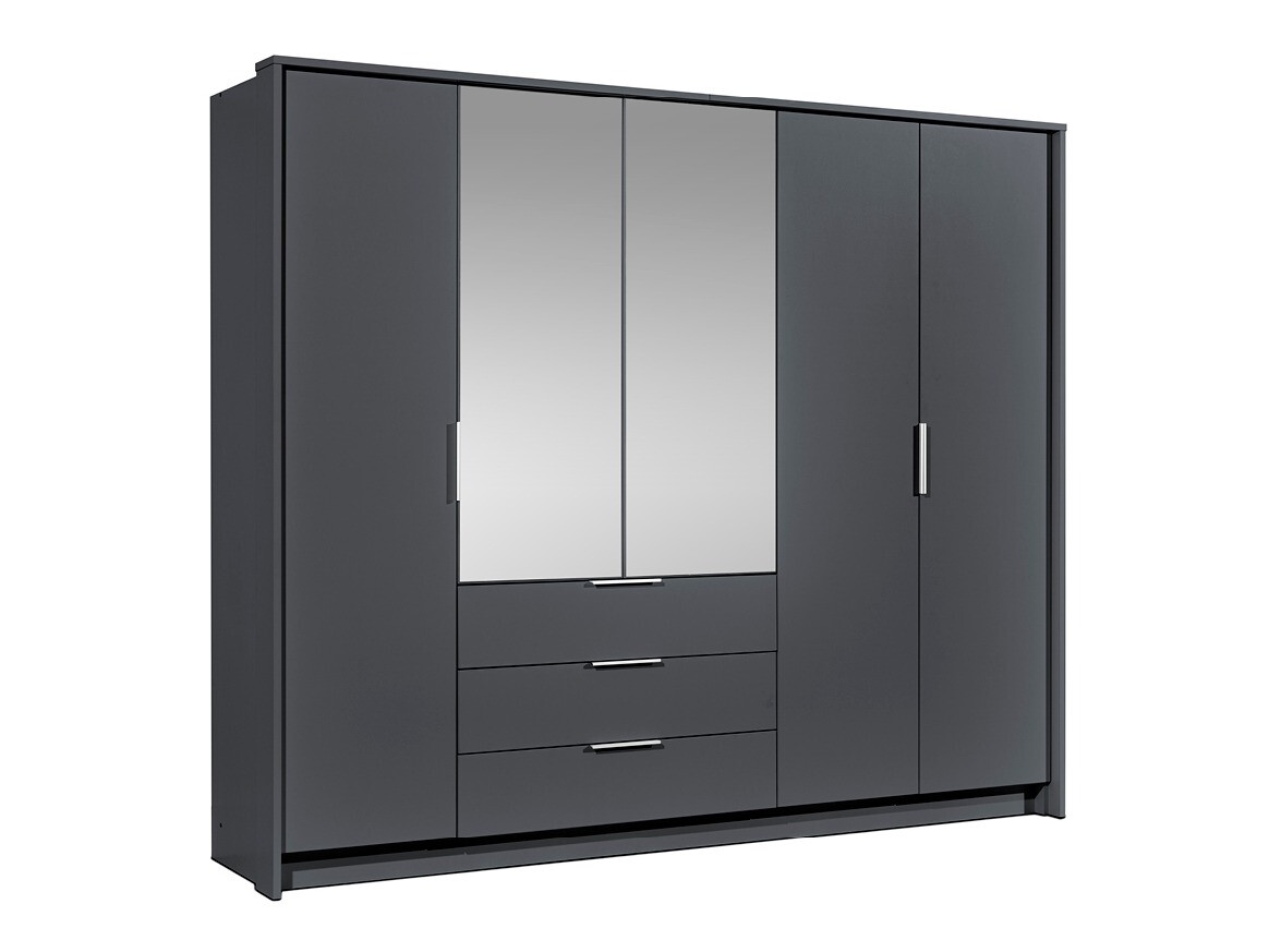 Gardróbszekrény Honolulu 136 (Grafit)