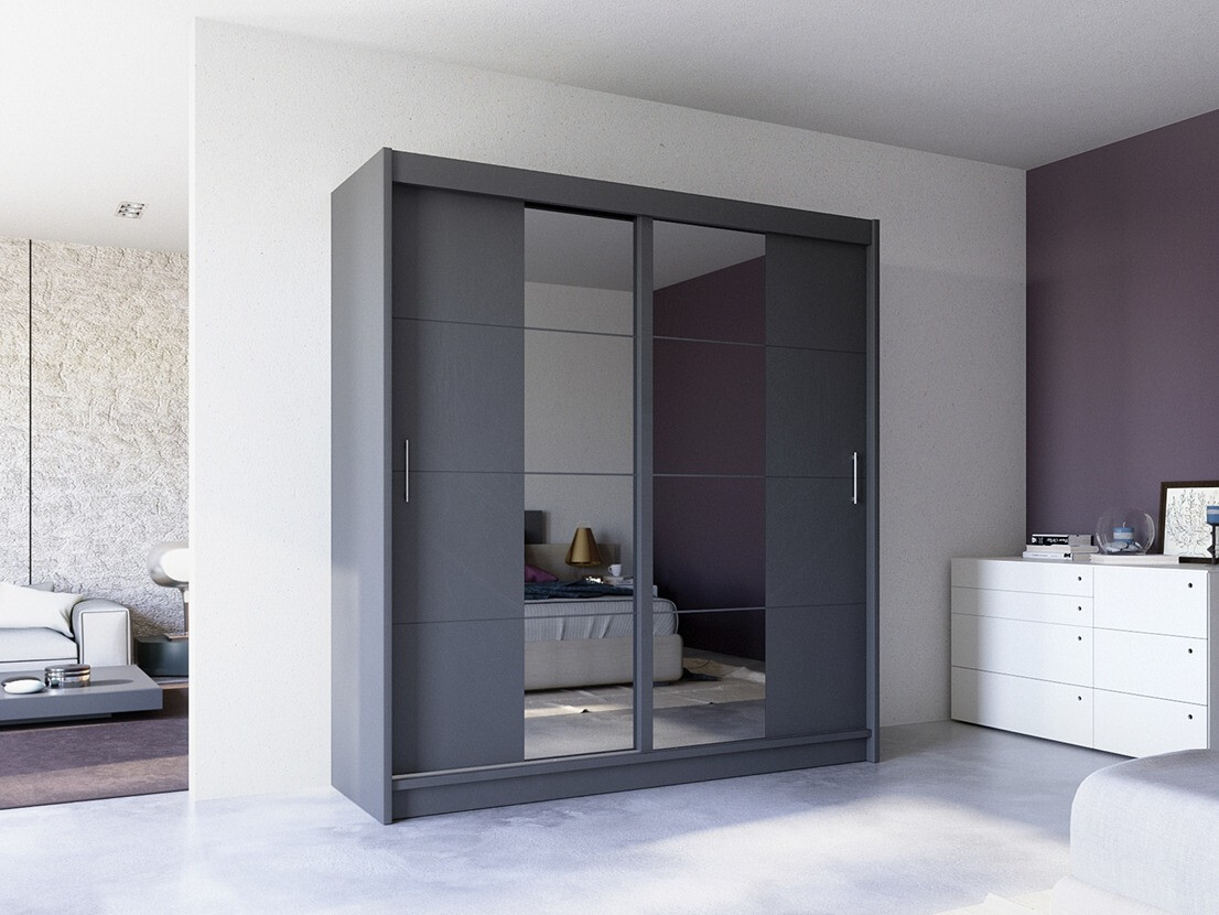 Gardróbszekrény Honolulu 207 (Grafit)