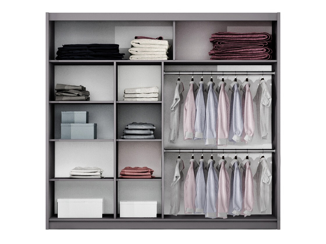 Gardróbszekrény Honolulu 207 (Grafit)