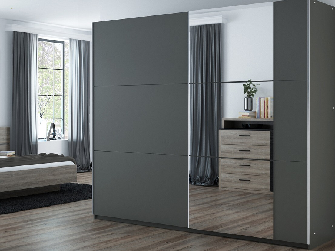 Gardróbszekrény Honolulu 213 (Grafit)