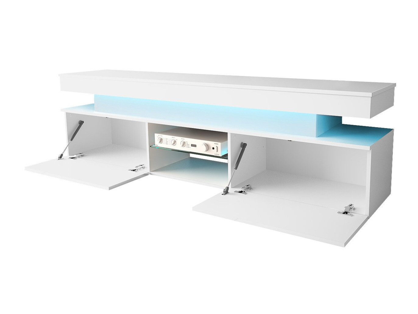 Nappali szett Monfero 105 (Fekete + Fényes fekete)