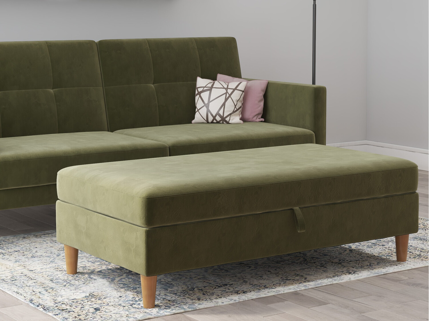 Kárpitozott pad Denton 1180 (Chaki)