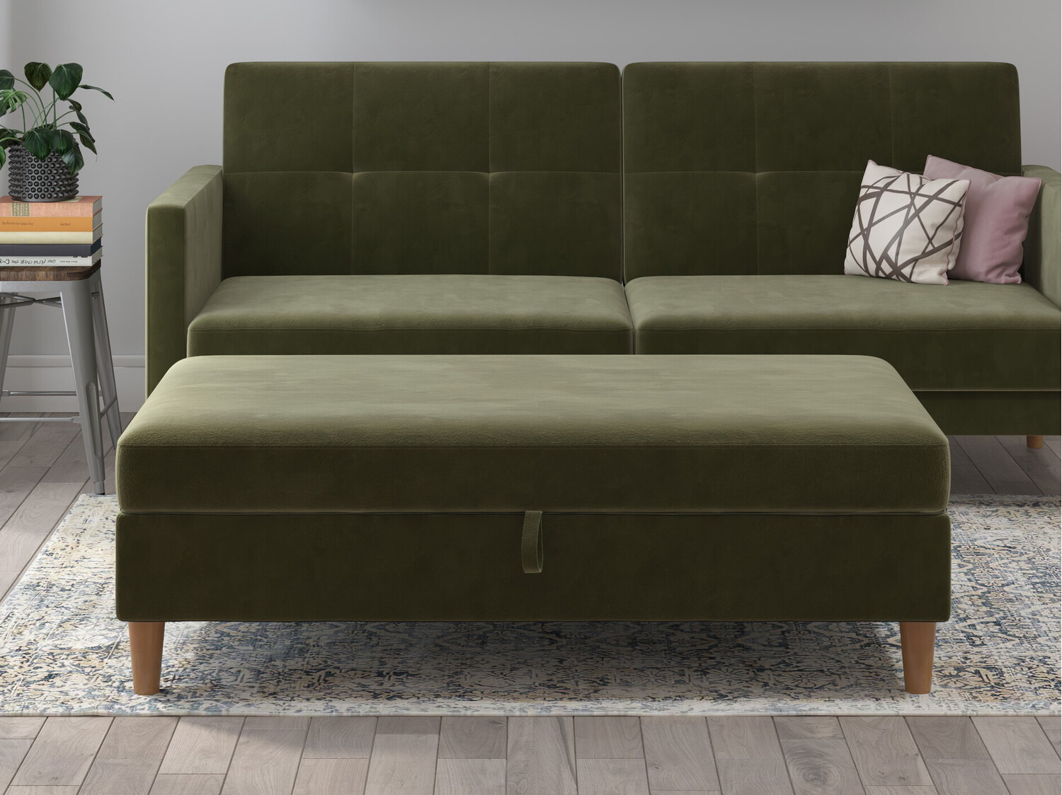 Kárpitozott pad Denton 1180 (Chaki)