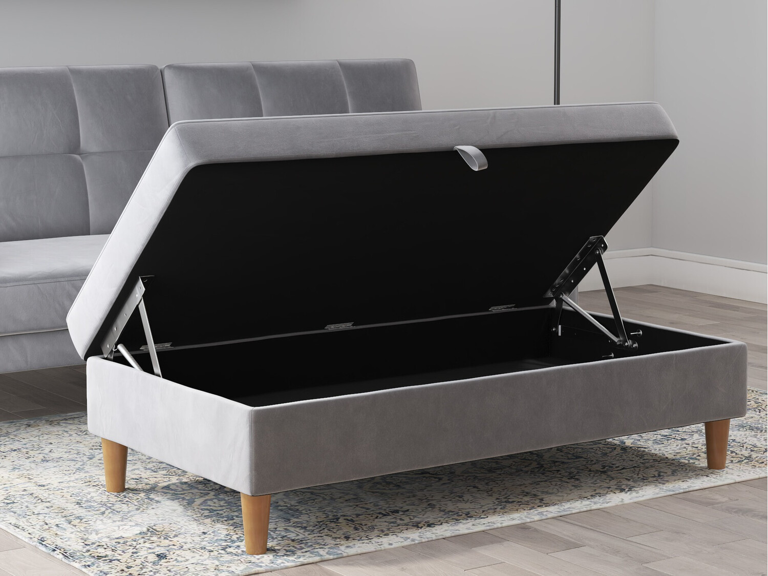 Kárpitozott pad Denton 1180 (Világosszürke)