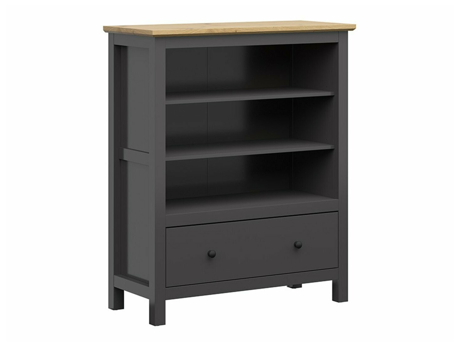 Könyvespolc Sordoro 127 (Grafit + Artisan tölgy)