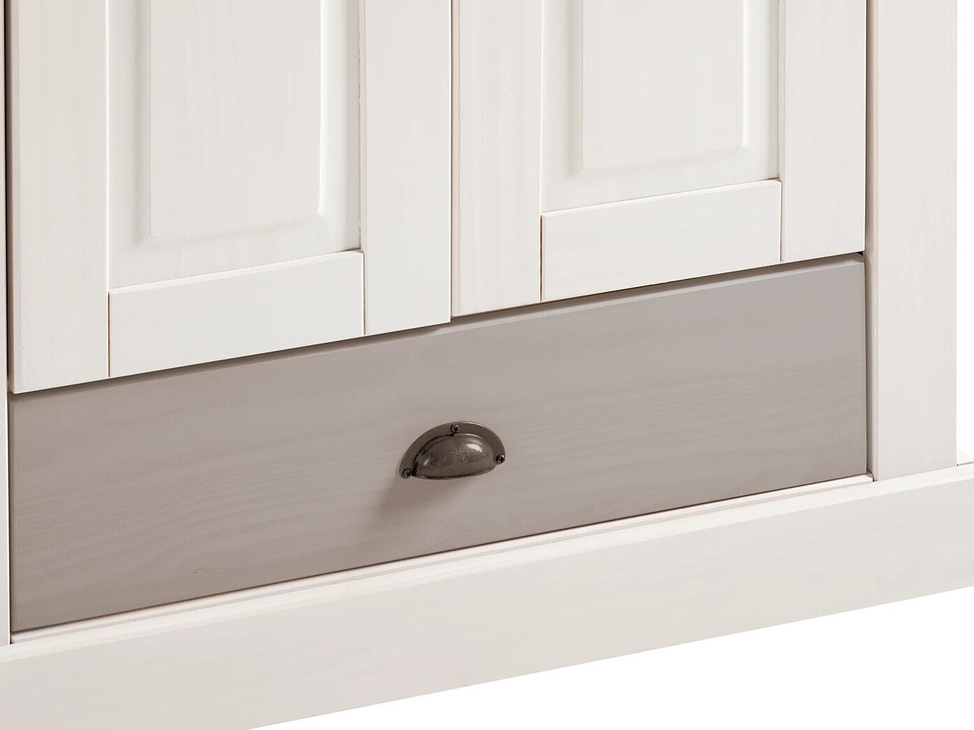 Gardróbszekrény Etviri 109 (Fehér + Szürke)