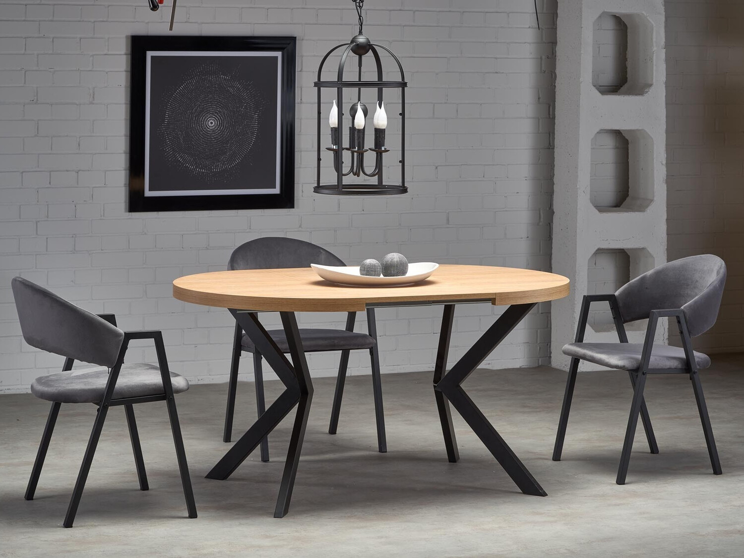 Szék Houston 1348 (Szürke + Fekete)