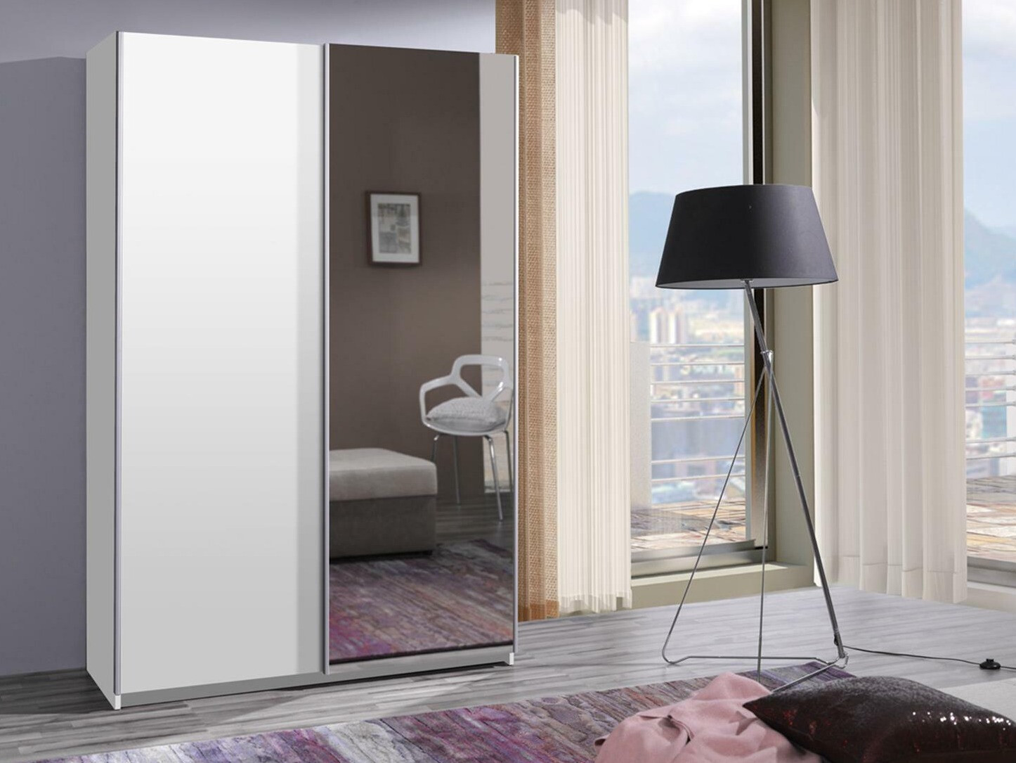 Gardróbszekrény Murrieta 112 (Fehér)