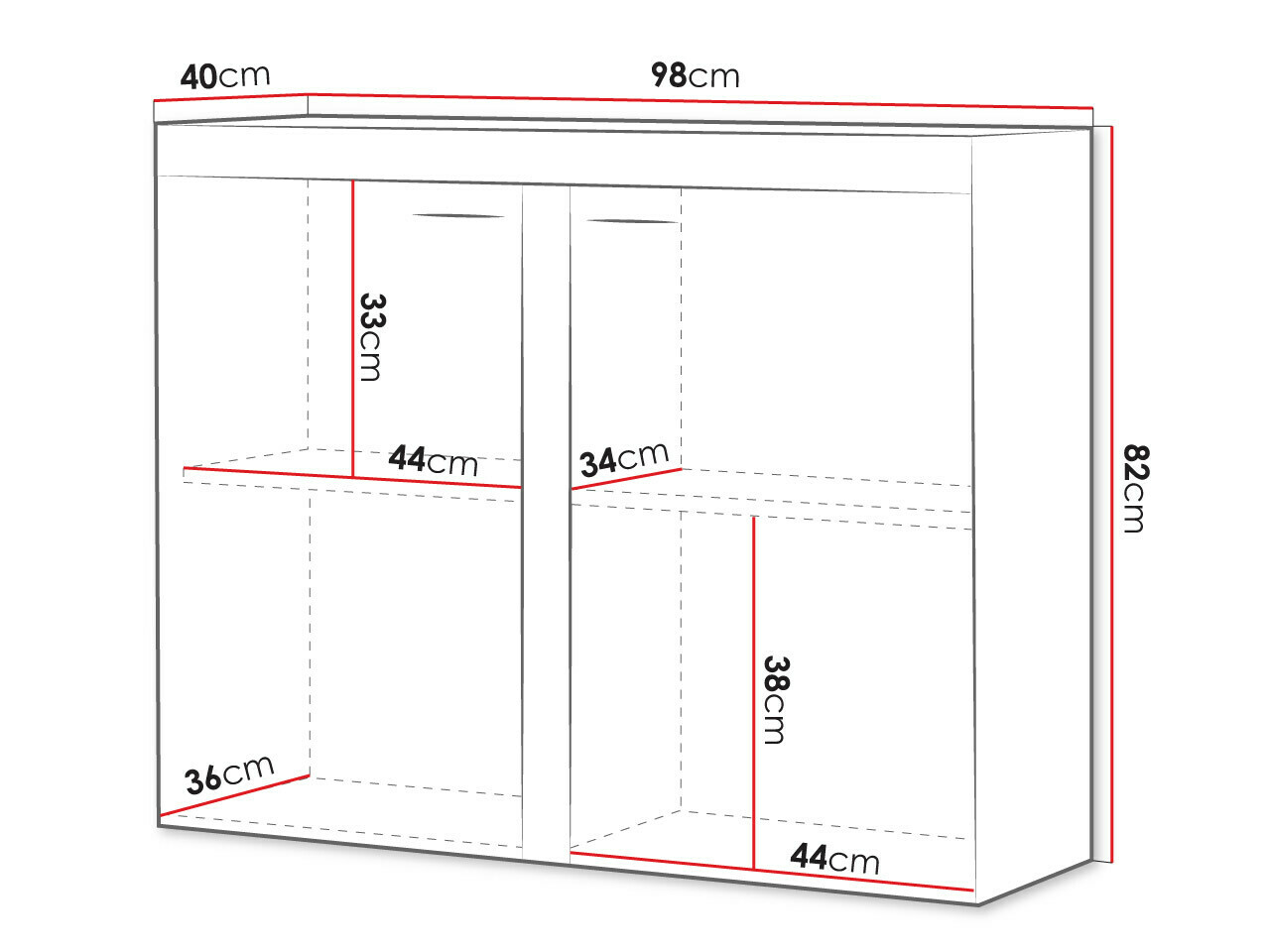 Szekrény Tucson 120 (Sonoma tölgy)