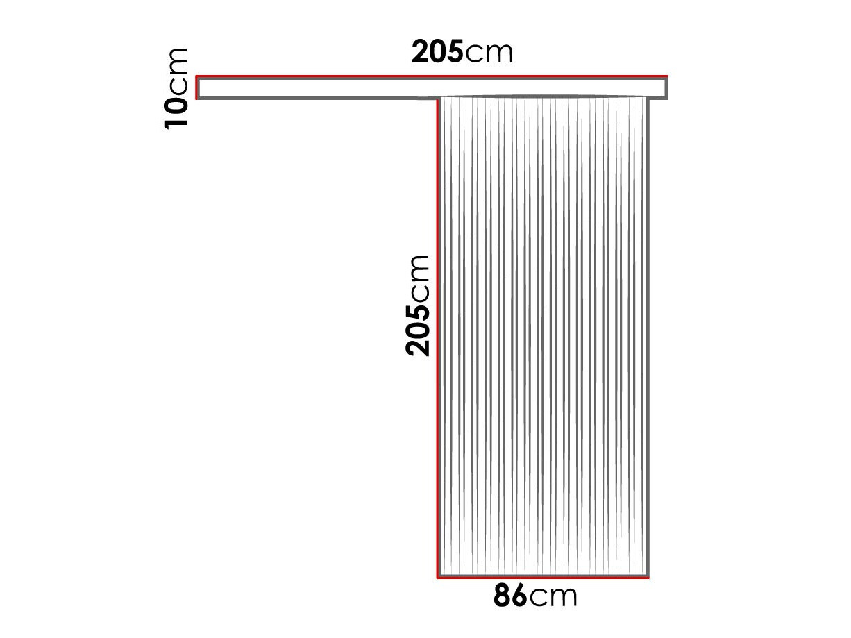 Tolóajtók Dover 202 (Kézműves aranytölgy + Fekete)