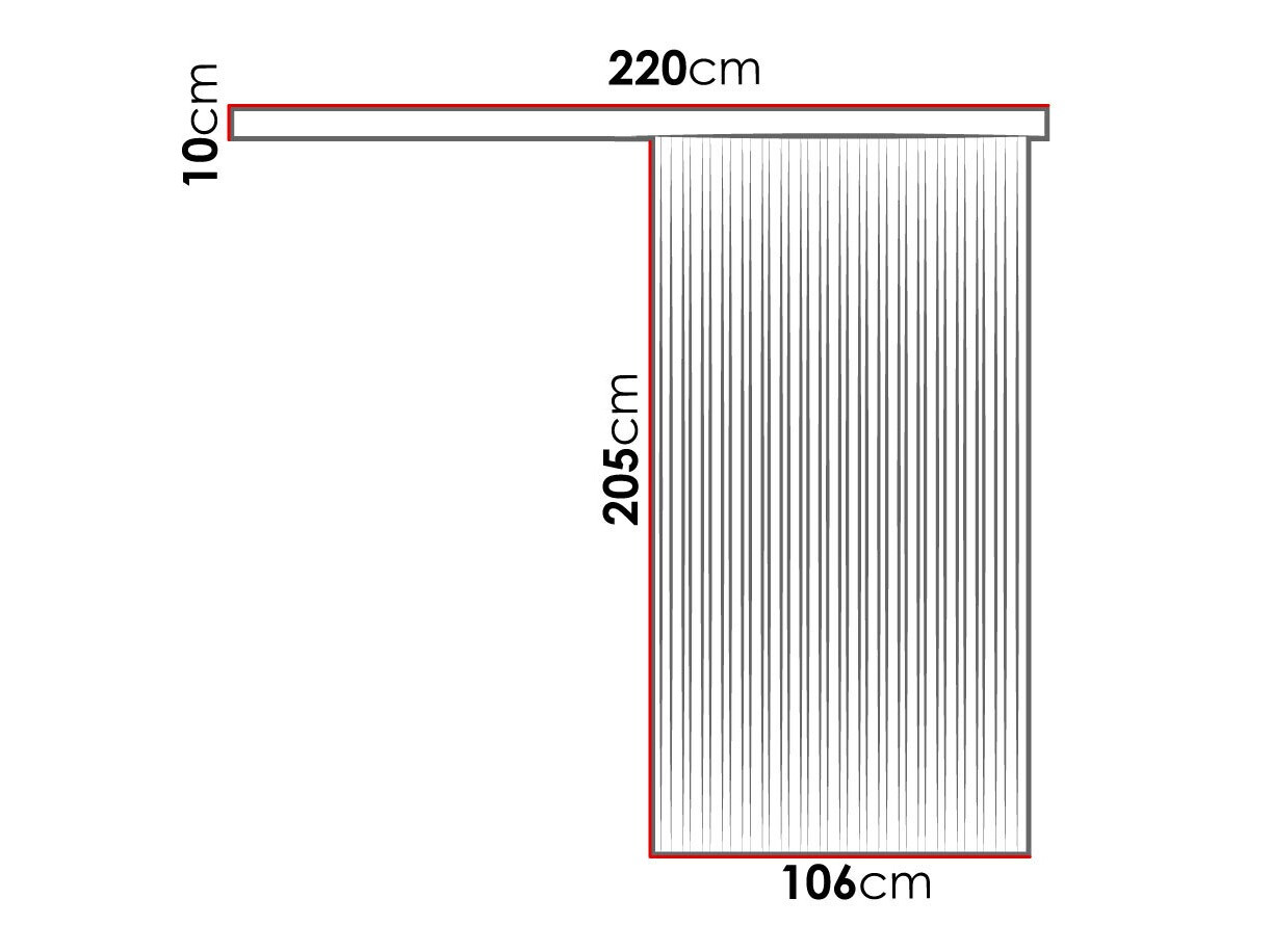 Tolóajtók Dover 204 (Antracit + Fekete)