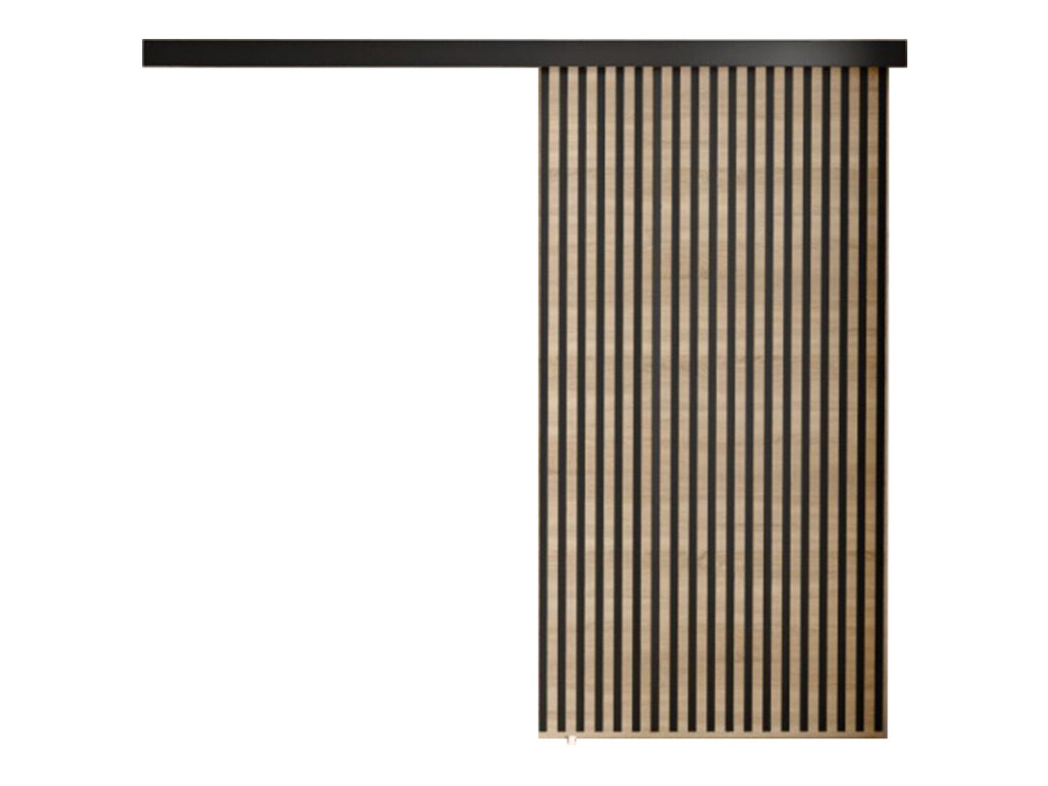 Tolóajtók Dover 204 (Sonoma tölgy + Fekete)