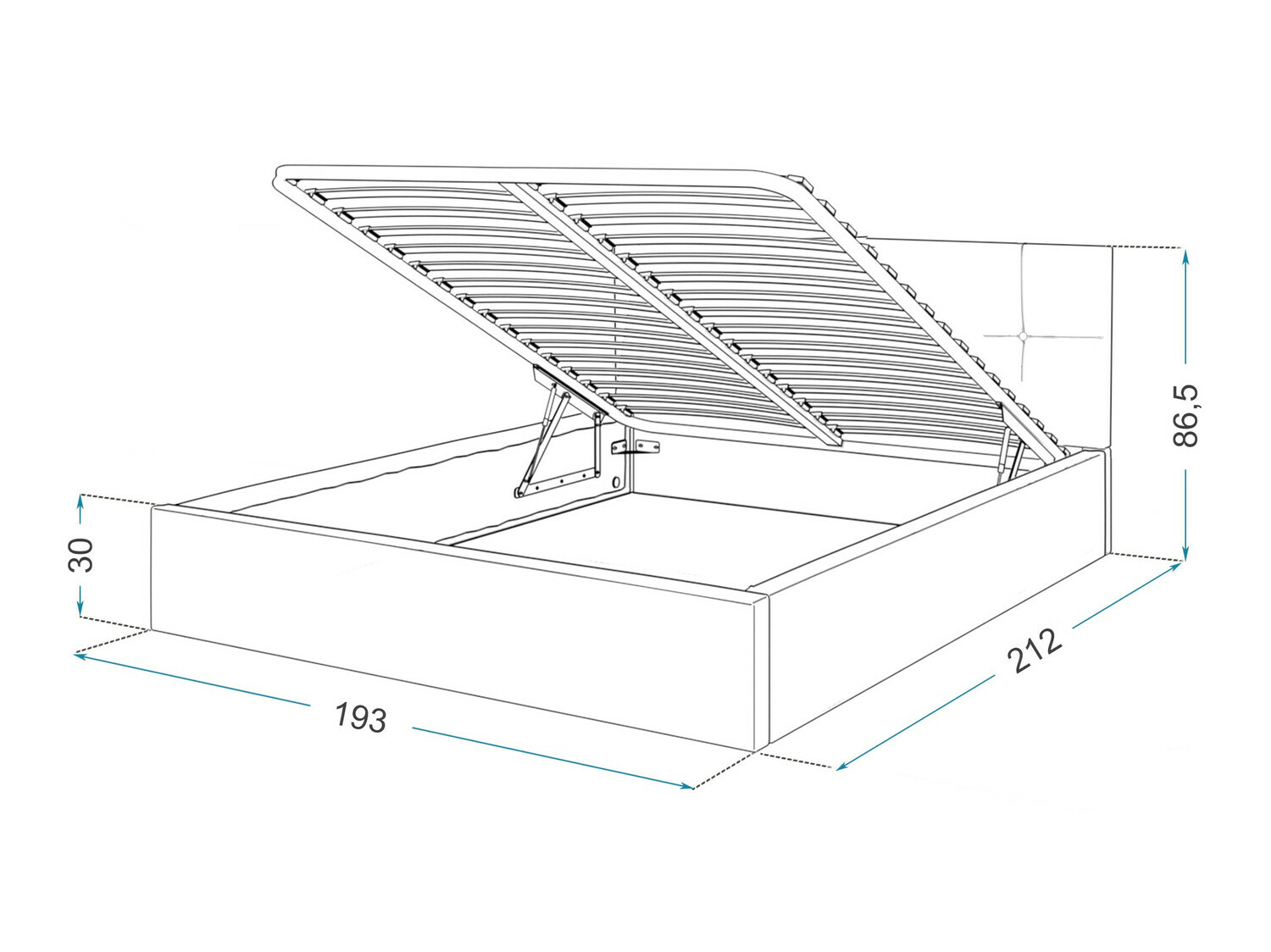 Ágy Fairfield 107 (Világoszöld)