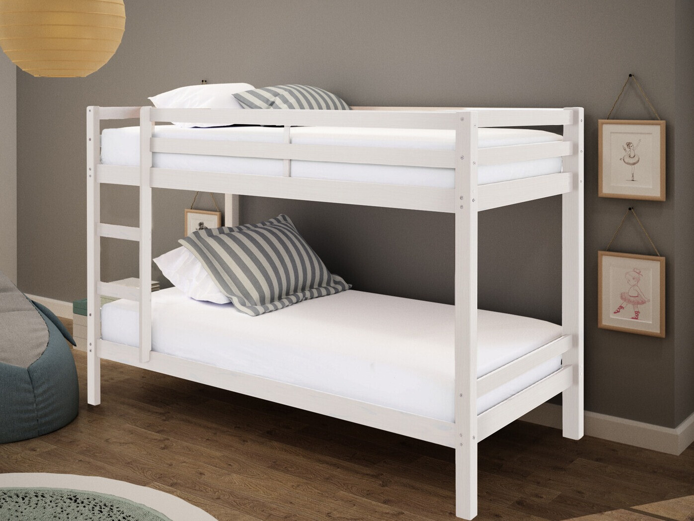 Emeletes ágy Ruvfiva 100 (Fehér)