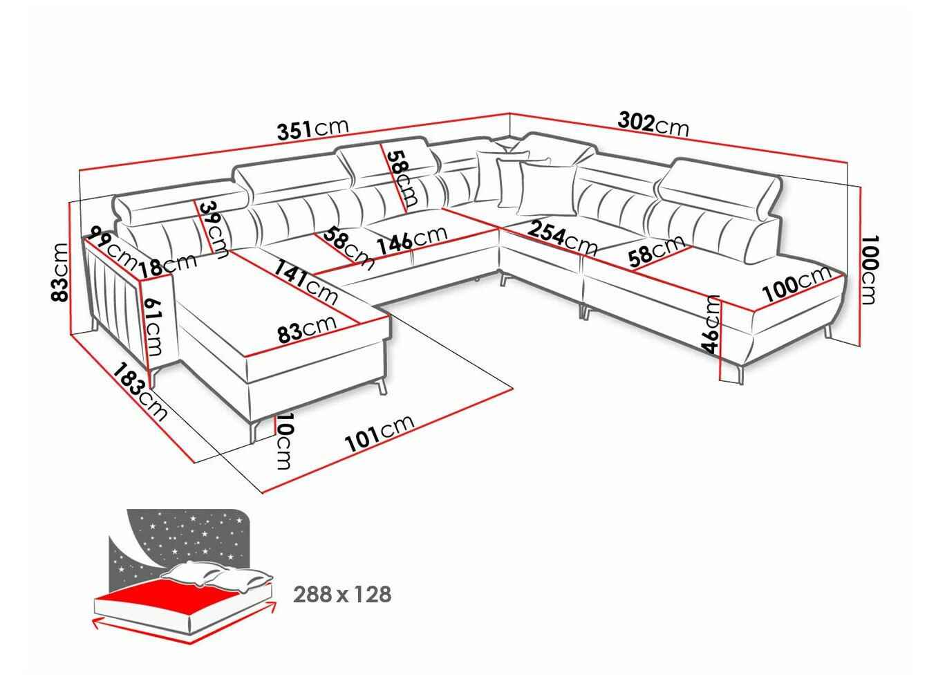 Sarokkanapé Sarasota 155 (Mono 231 + Botanical 36)