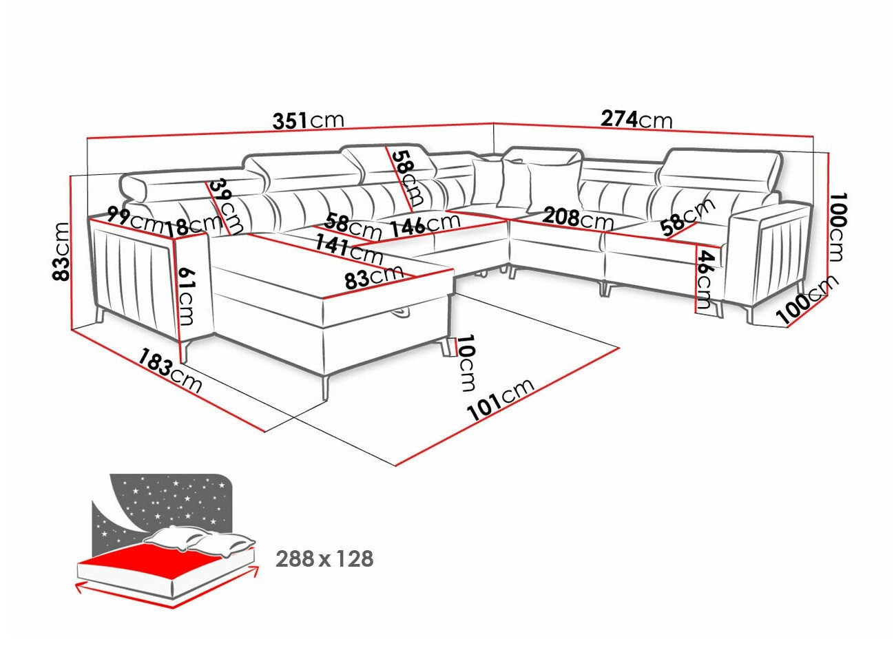 Sarokkanapé Sarasota 157 (Mono 231 + Botanical 36)