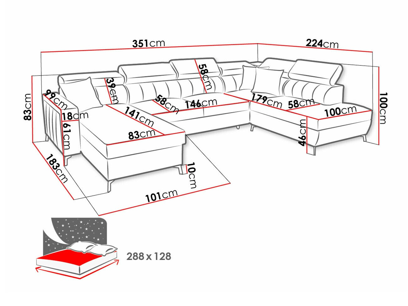 Sarokkanapé Sarasota 158 (Mono 231 + Botanical 36)