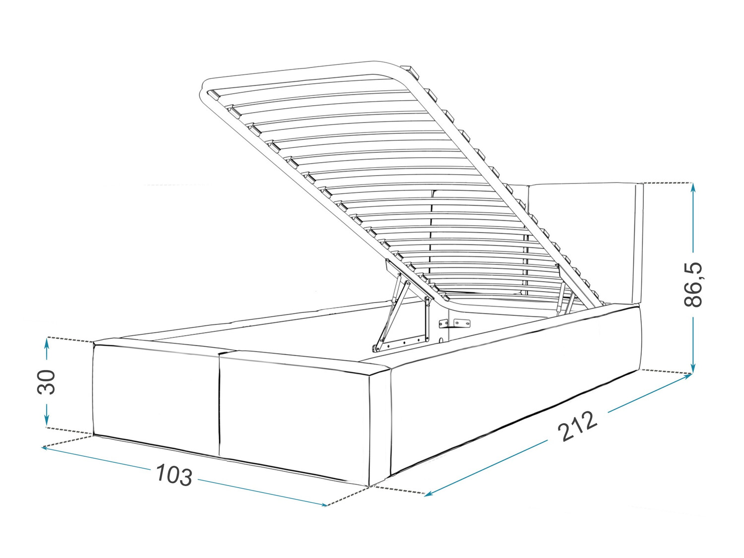 Ágy Fairfield 109 (Fehér)