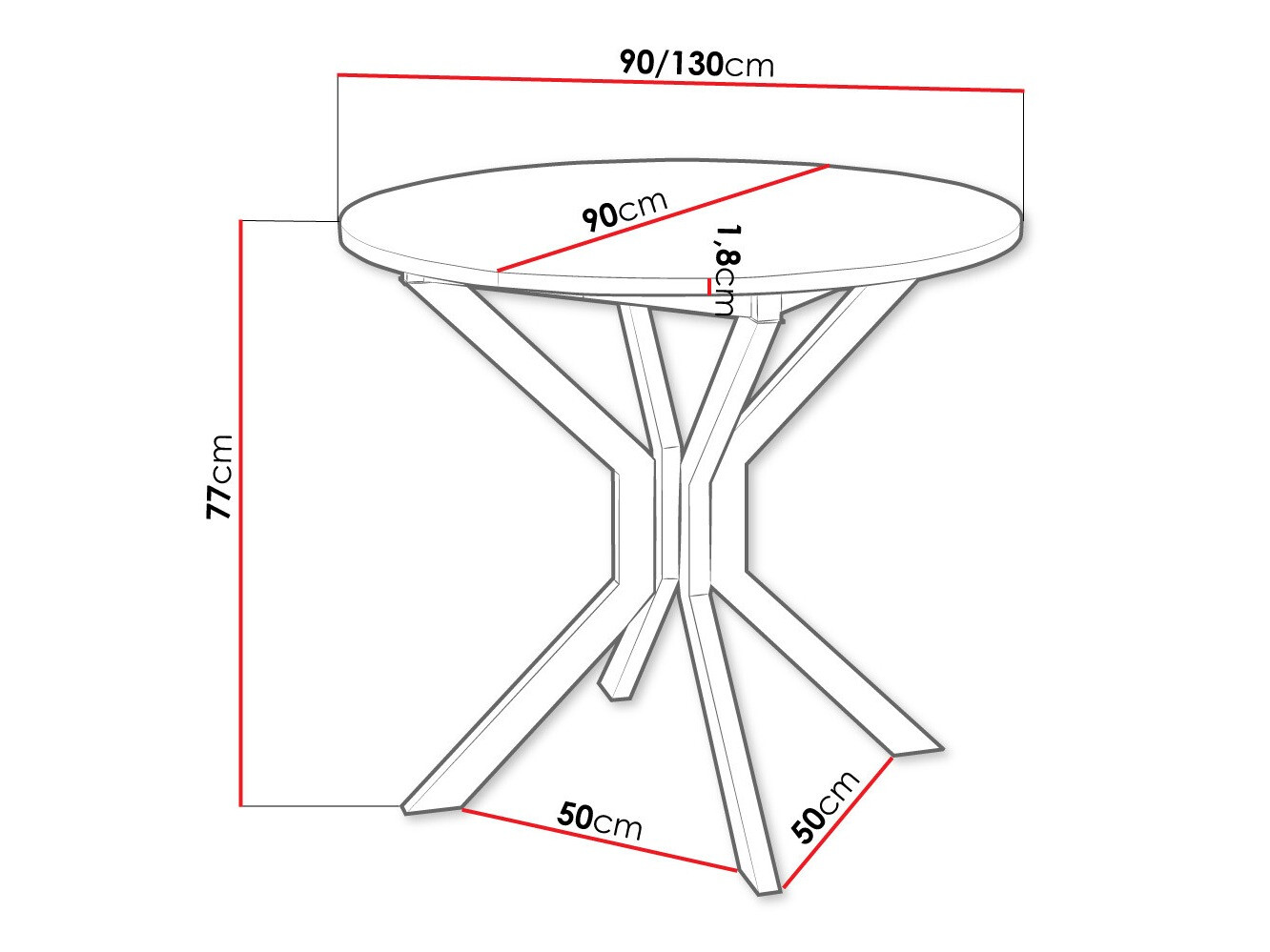 Asztal Edmond 111 (Kézműves aranytölgy + Fekete)