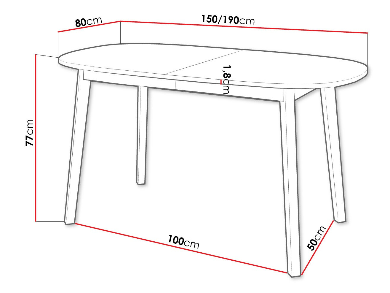 Asztal Edmond 114 (Szürke márvány + Fekete)