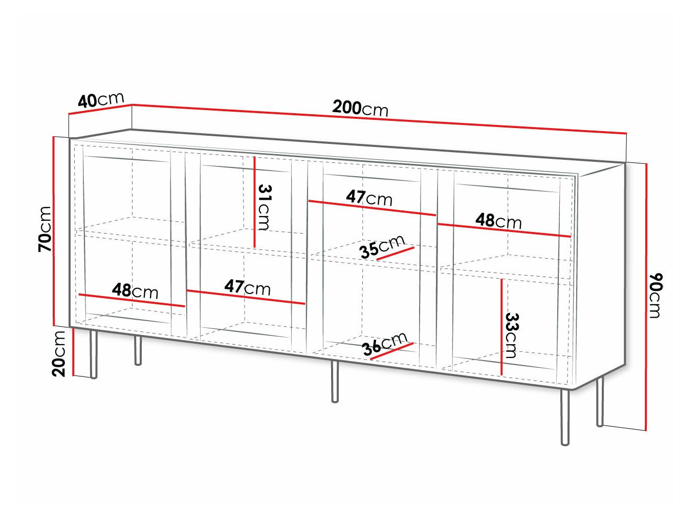 Szekrény Charlotte R101