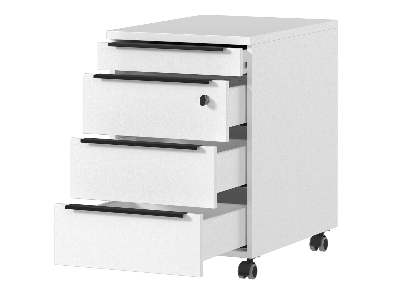 Görgős konténer Feltoru 106 (Fehér)