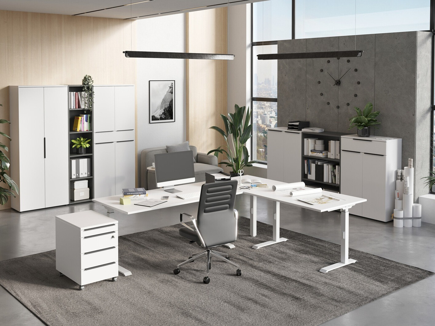 Görgős konténer Feltoru 106 (Fehér)